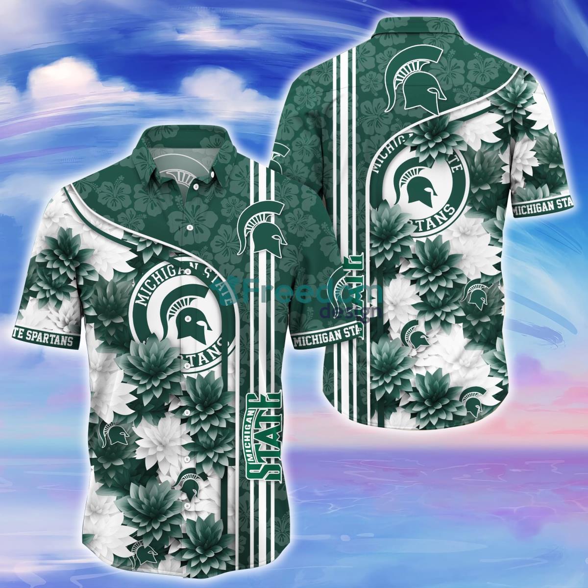 Michigan State Spartans Trending Hawaiian Shirt For Fans Product Photo 1