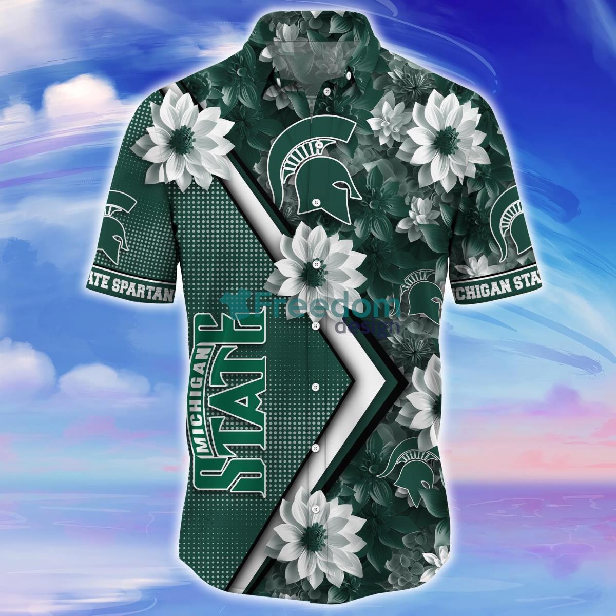 Michigan State Spartans Trending Hawaiian Shirt Gift For Fans Product Photo 2