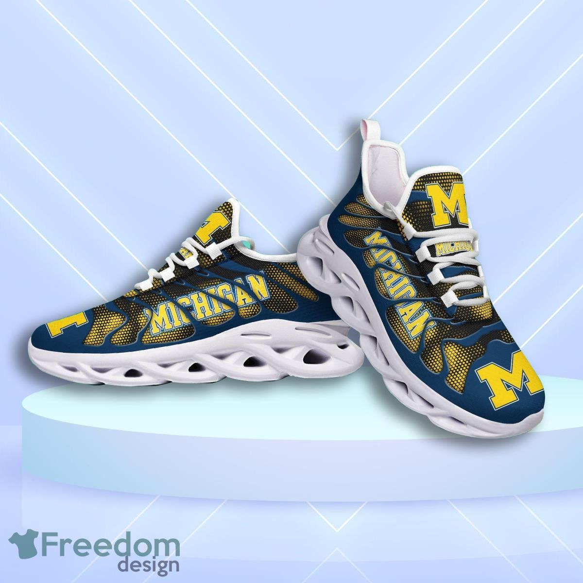 Michigan Wolverines Logo Hole Background 3D Max Soul Shoes Product Photo 1