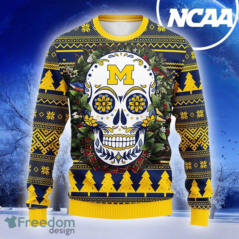 NCAA michigan wolverines personalized ugly christmas sweater