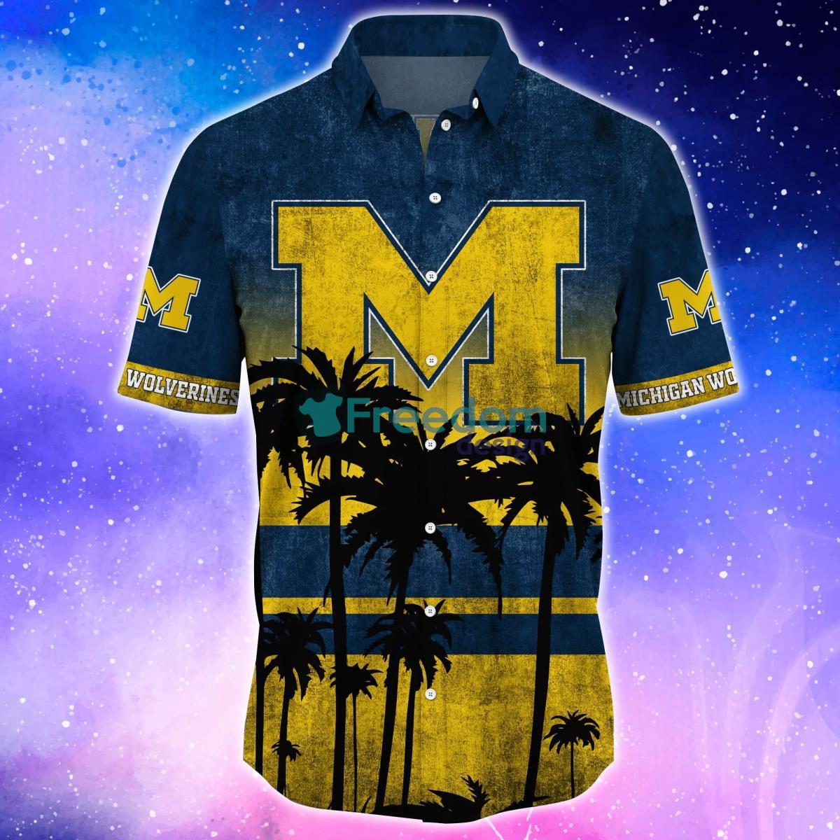 Michigan Wolverines Trending Hawaiian Shirt And Shorts For Fans Product Photo 2