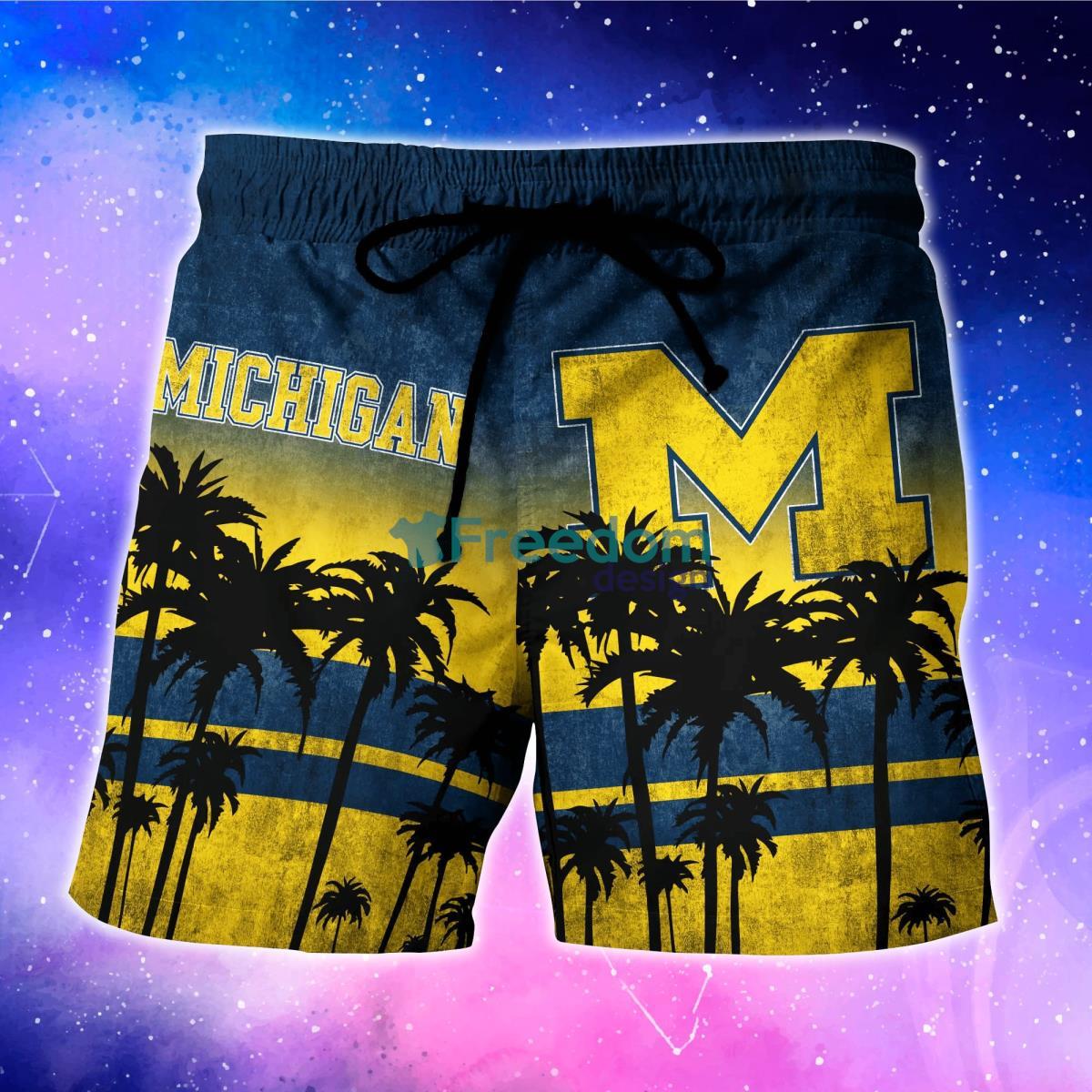 Michigan Wolverines Trending Hawaiian Shirt And Shorts For Fans Product Photo 4 Michigan Wolverines Trending Hawaiian Shirt And Shorts For Fans Product Photo 4