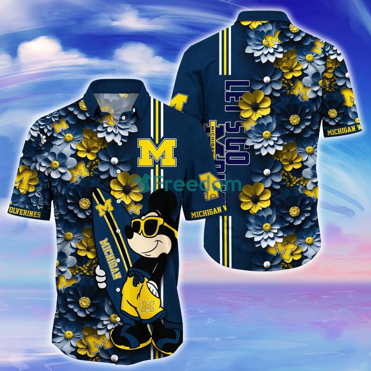 Michigan Wolverines Trending Hawaiian Shirt Best Gift For Fans Product Photo 1