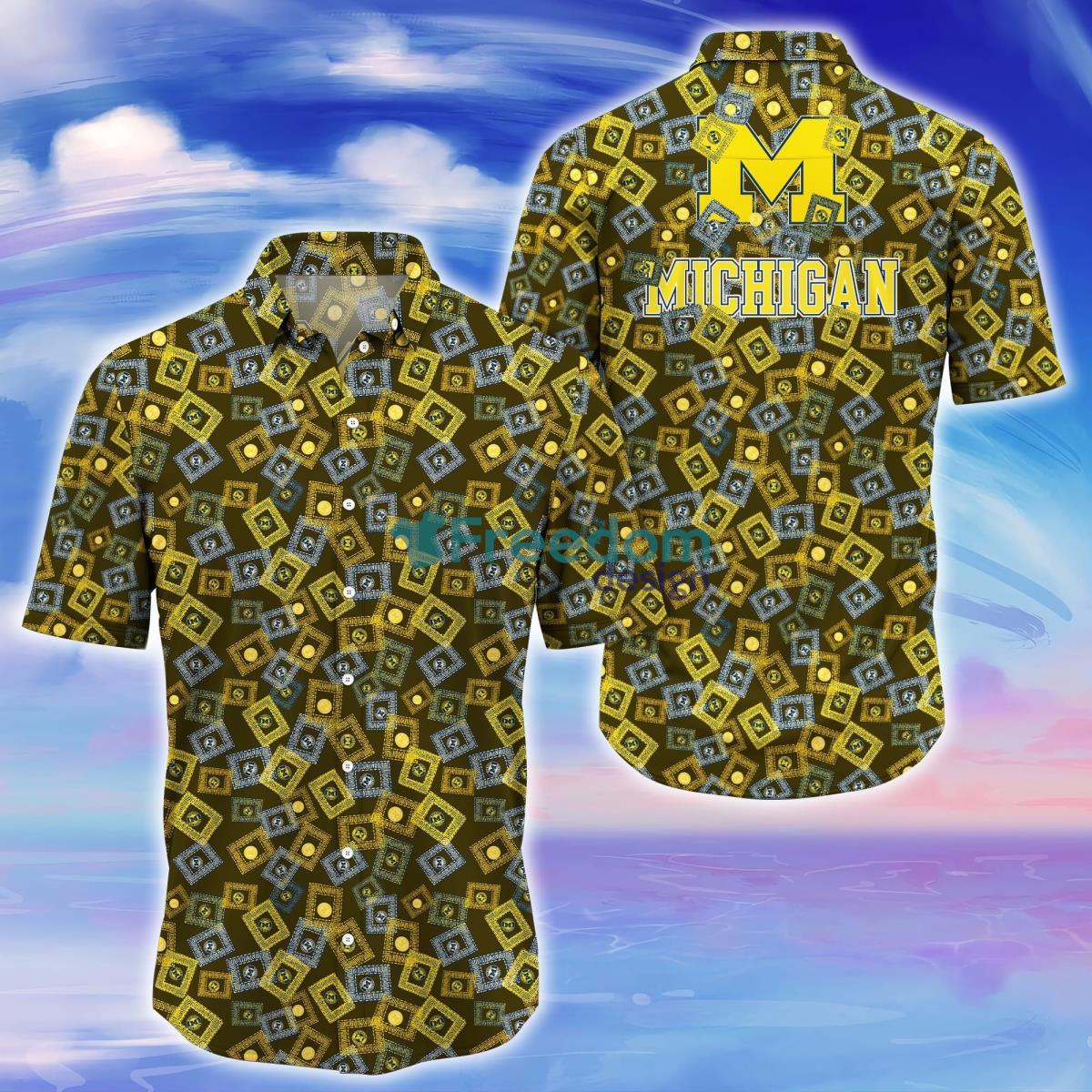 Michigan Wolverines Trending Hawaiian Shirt Gift For Men Women Fans Product Photo 1