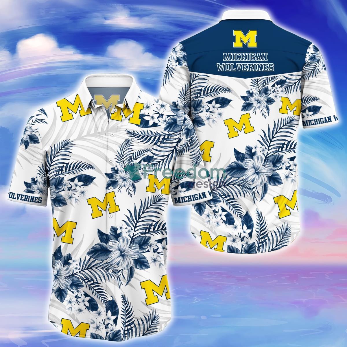 Michigan Wolverines Trending Hawaiian Shirt Gift For Real Fans Product Photo 1