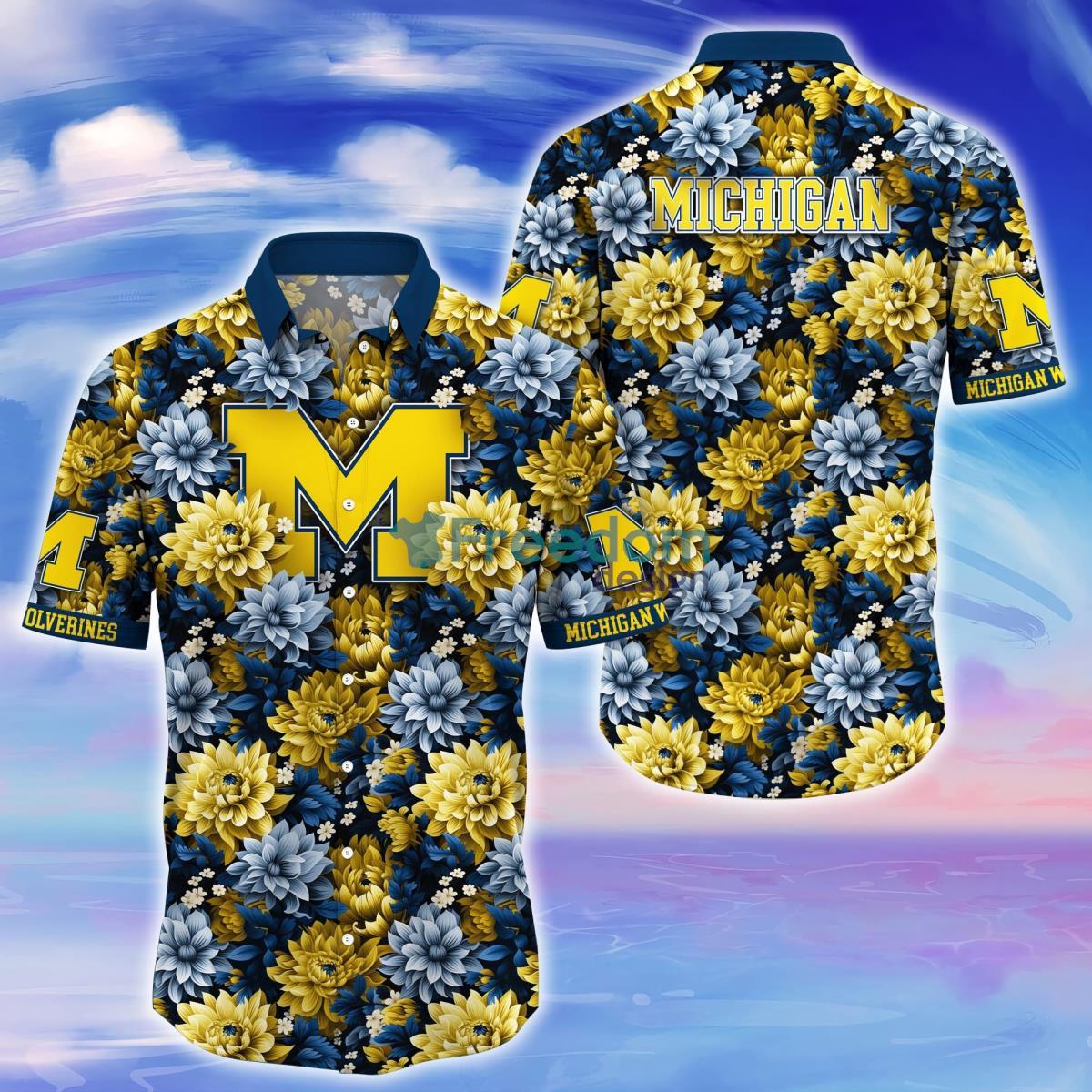 Michigan Wolverines Trending Hawaiian Shirt Great Gift For Fans Product Photo 1