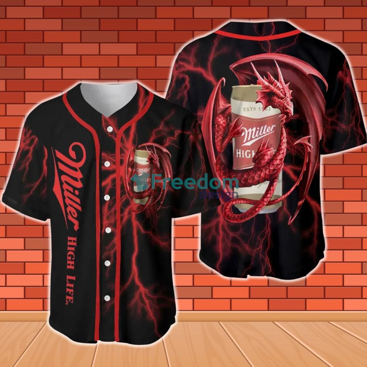 Miller High Life Dragon Thunder Baseball Jersey Product Photo 1