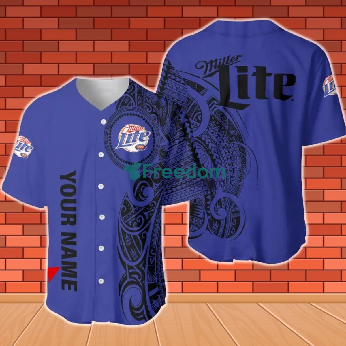 Miller LitePer sonalized Baseball Jersey Product Photo 1