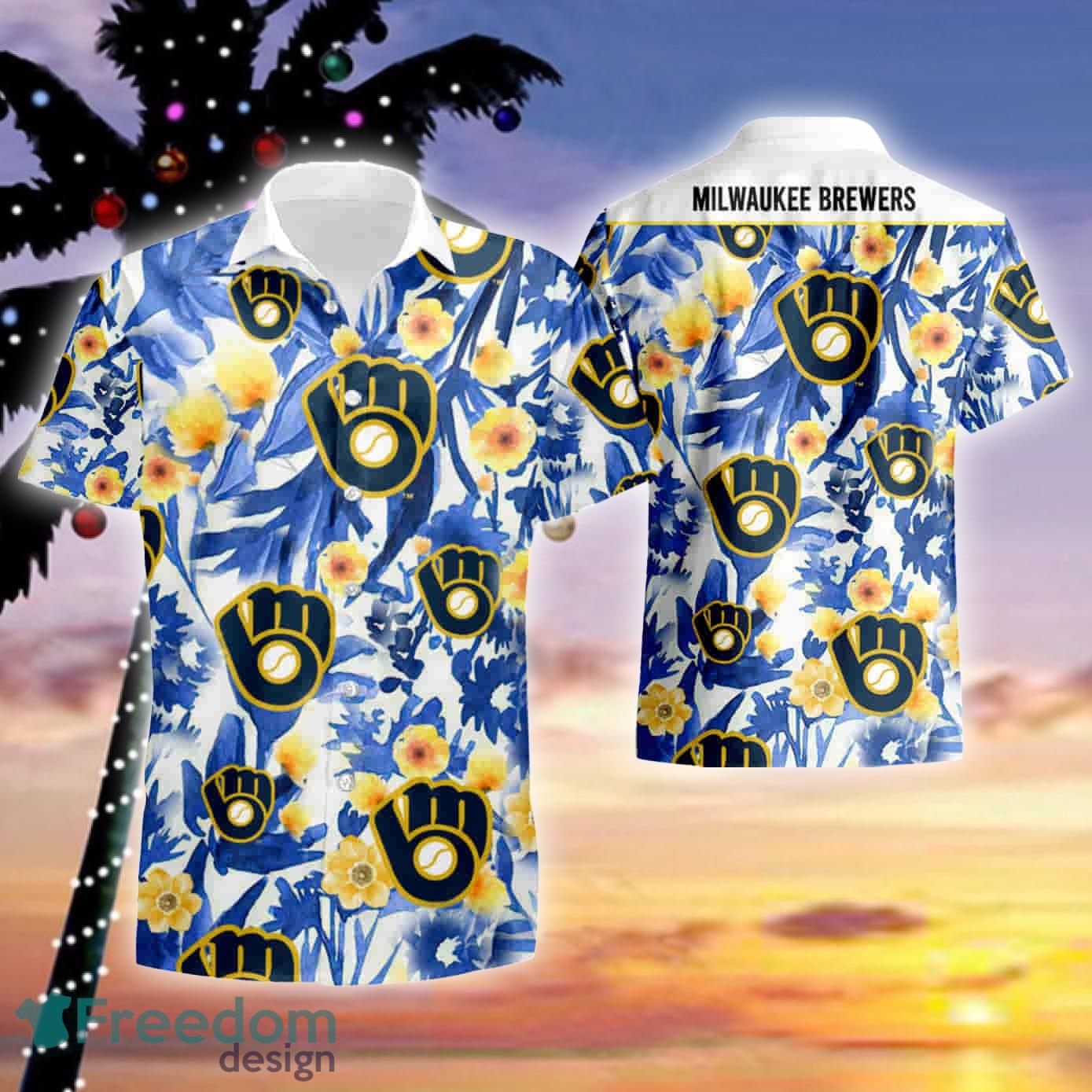 MILWAUKEE BREWERS TOMMY BAHAMA Exotic Combo Hawaiian Shirt And Short -  Freedomdesign
