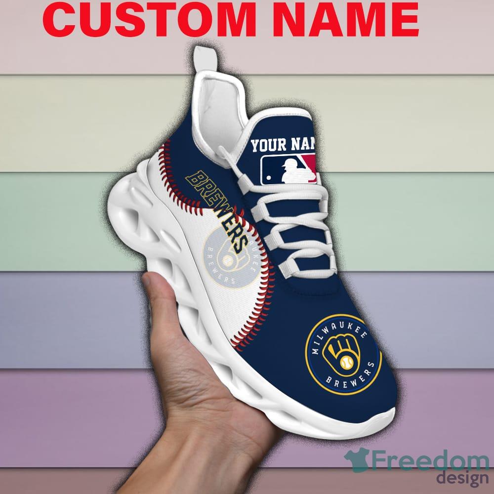 Milwaukee Brewers Mix Jerseys MLB Max Soul Shoes Custom Name For Men And  Women Running Sneakers - Freedomdesign