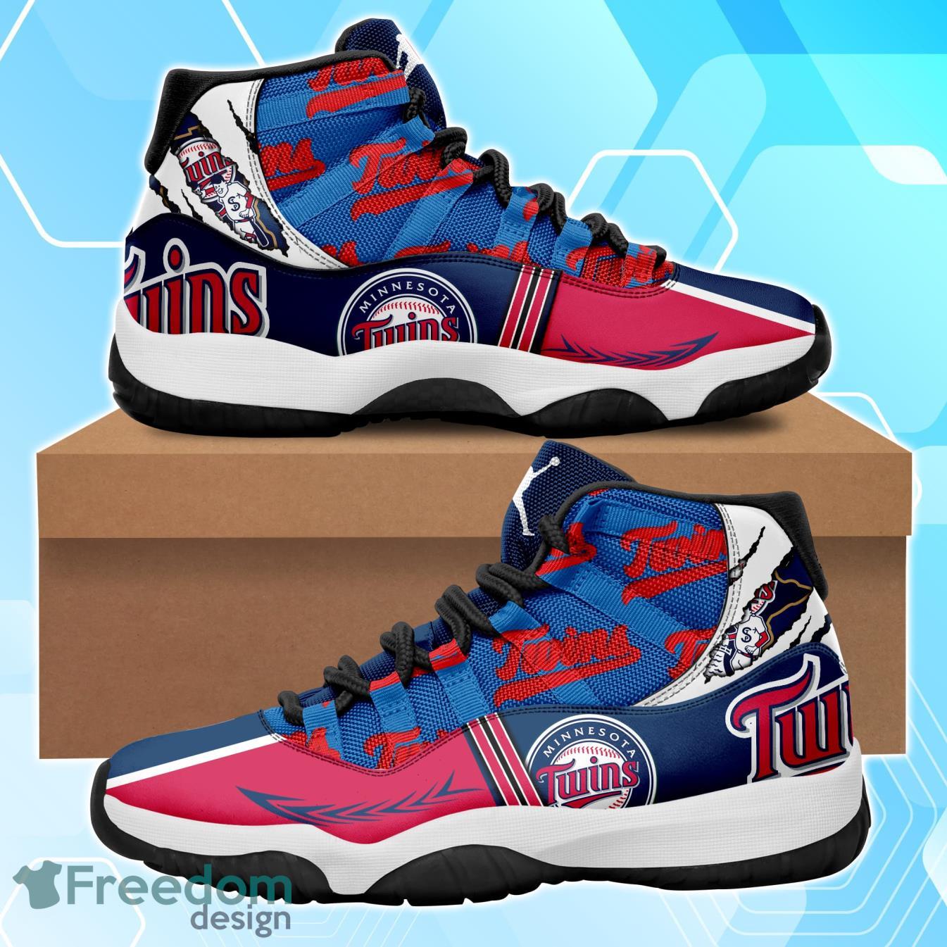 Minnesota Twins Air Jordan 11 Shoes For Fans Product Photo 1