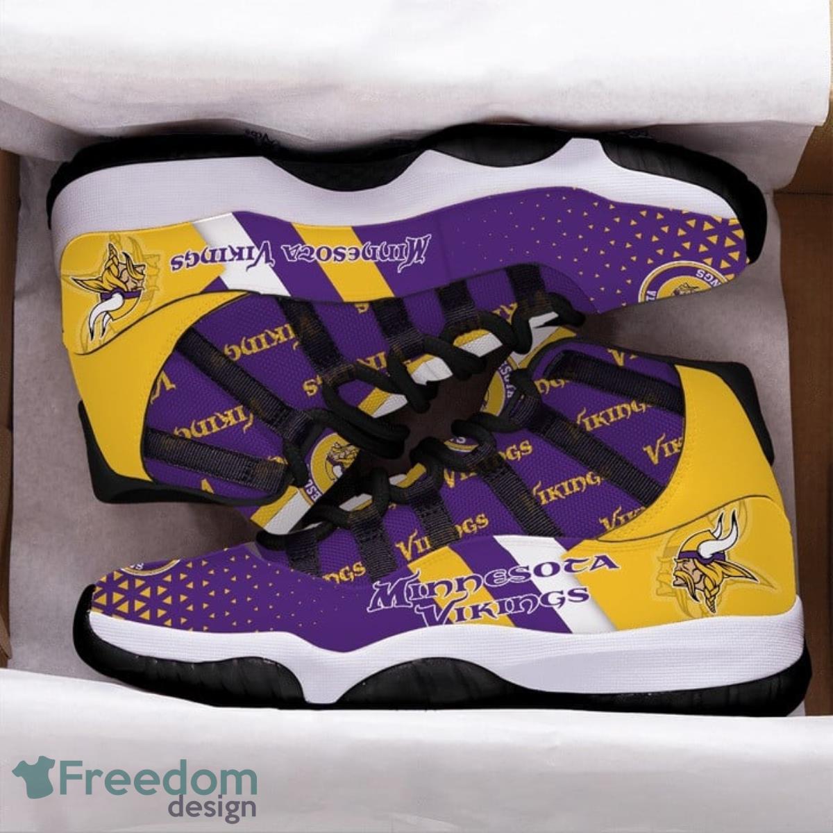 Minnesota Vikings NFL Womens Midsole White Sneakers