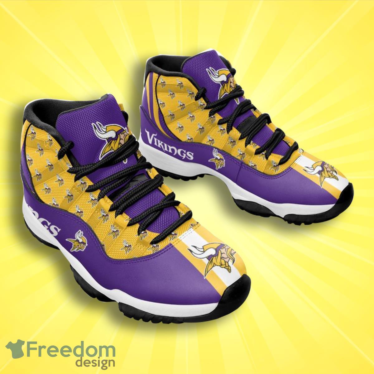 Minnesota Vikings NFL Womens Midsole White Sneakers