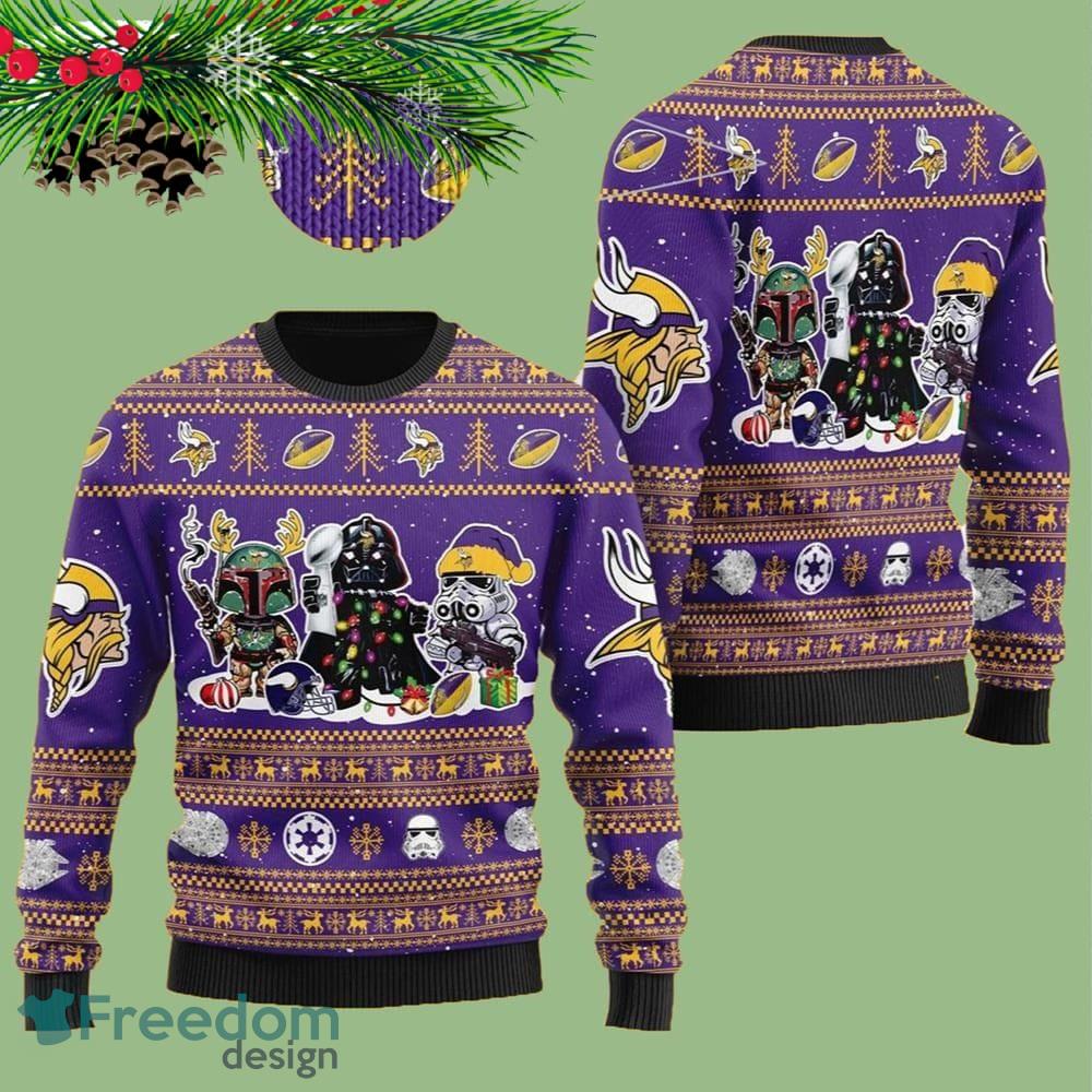 Minnesota Vikings Christmas Grinch Sweater For Fans - Freedomdesign