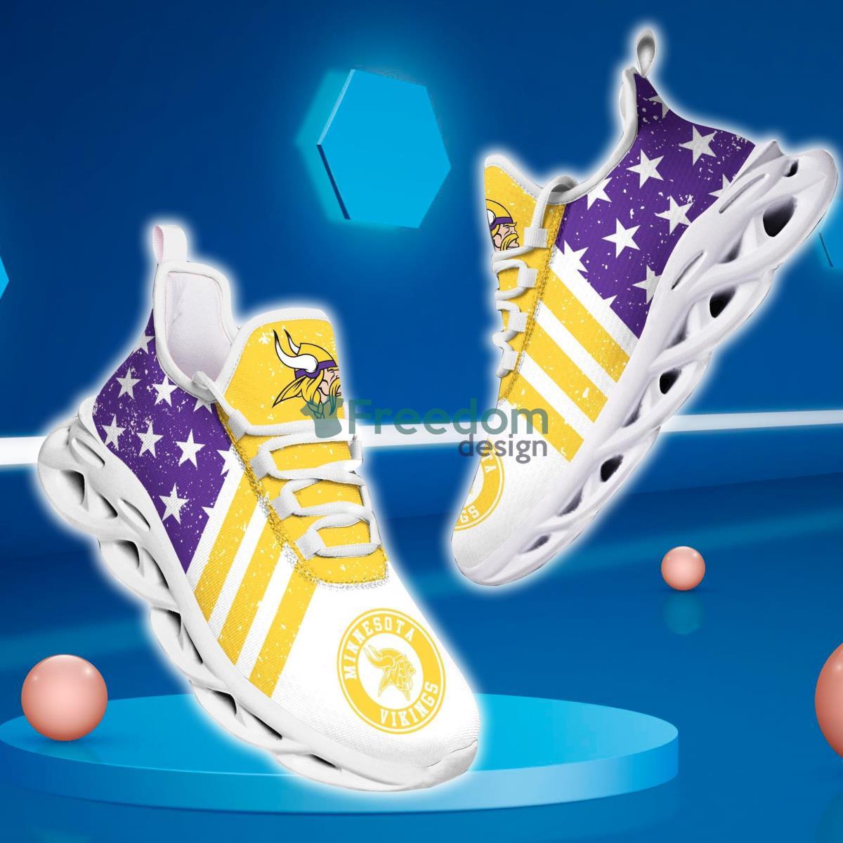 Minnesota Vikings Team Max Soul Shoes Running Sneakers Product Photo 1