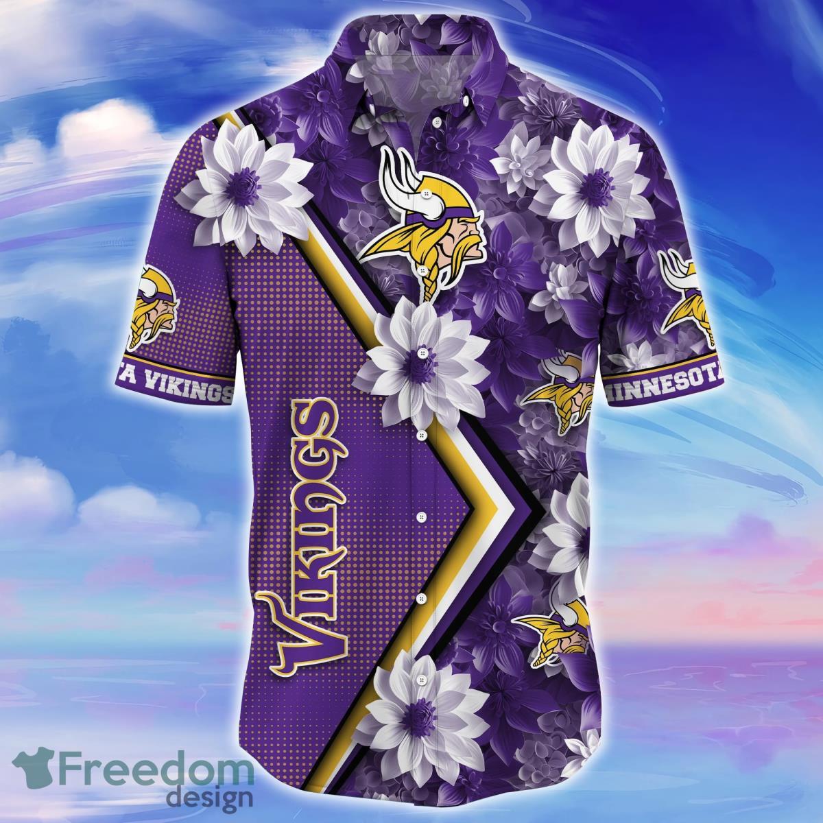 Minnesota Vikings Trending Hawaiian Shirt Gift For Fans Product Photo 2