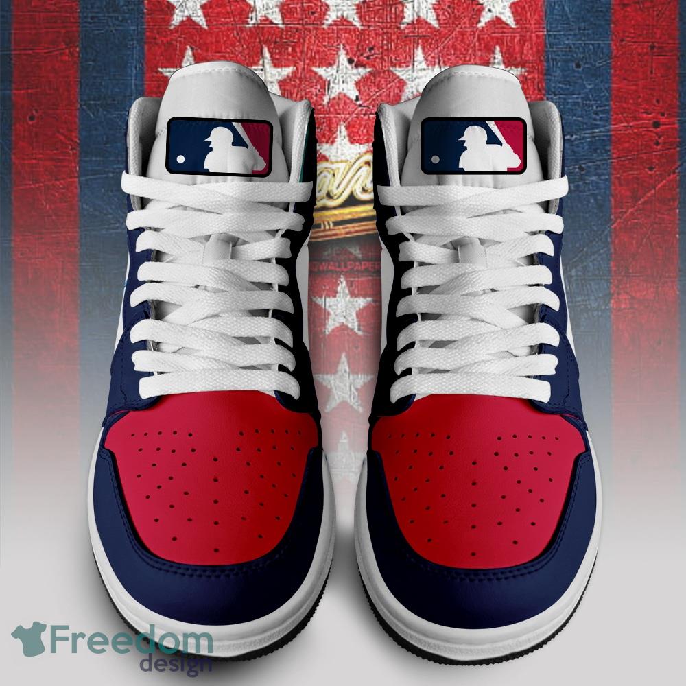 Custom MLB Atlanta Braves Nike Logo Jordan 1 High, Braves Sneaker