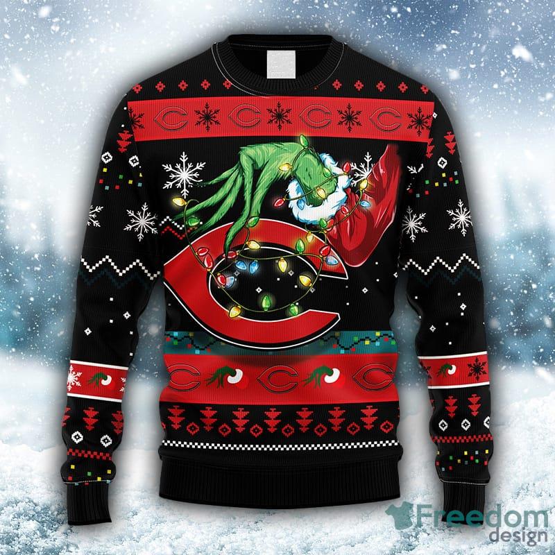 MLB Cincinnati Reds Grinch Christmas Ugly 3D Sweater For Men And Women Gift  Ugly Christmas - Freedomdesign