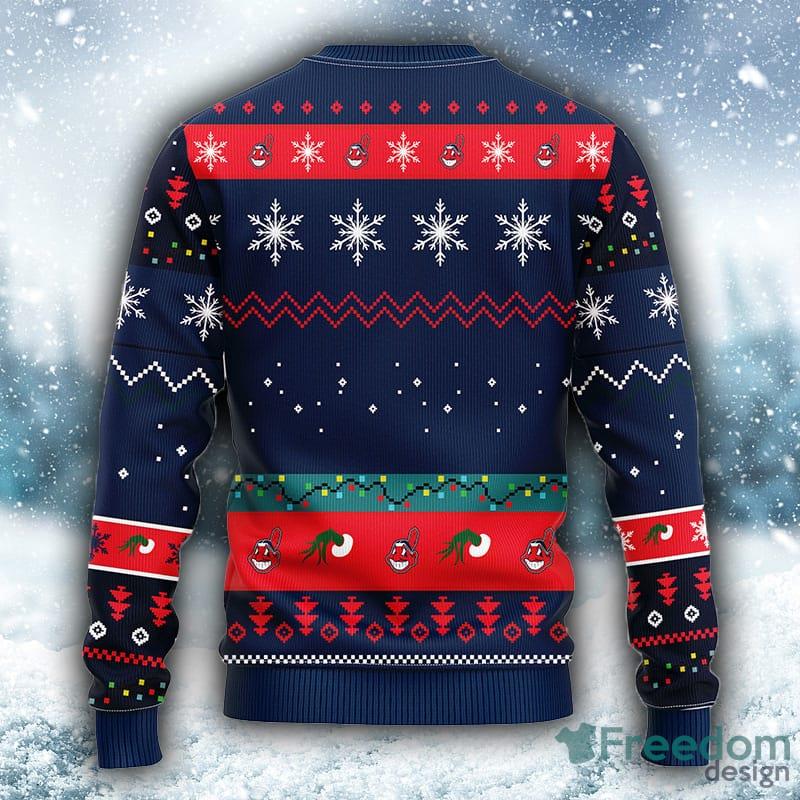 MLB Cleveland Indians Grinch Ugly Christmas Sweater - The Clothes