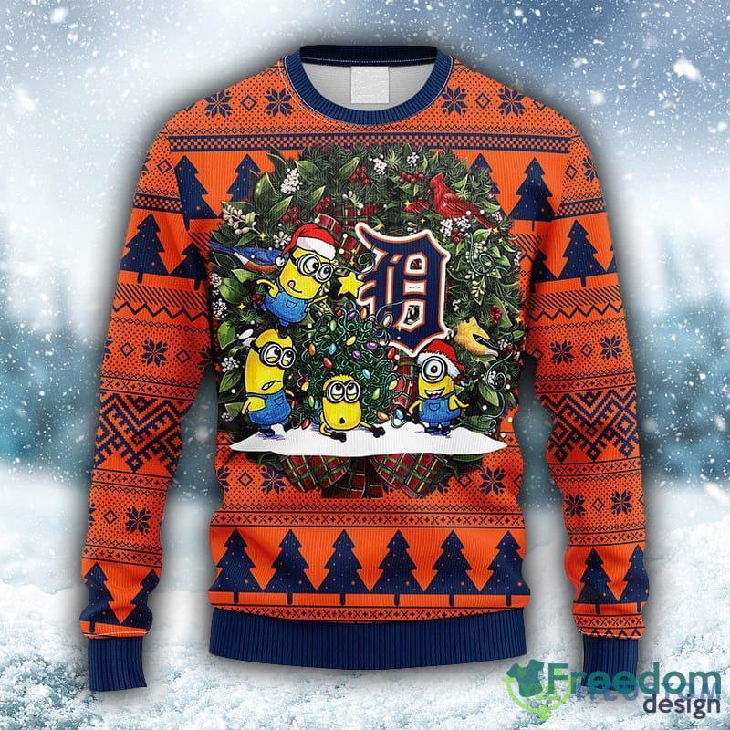 Detroit Lions NFL Team HoHoHo Mickey Funny Ugly Christmas Sweater Sport Fans  Men And Women Christmas Gift