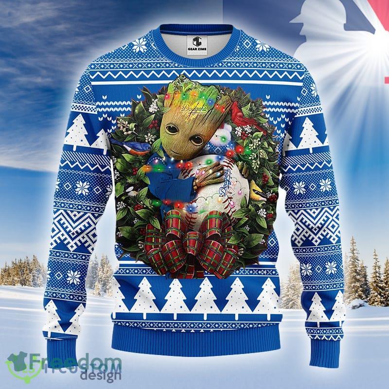 MLB Los Angeles Dodgers Groot Hug Baseball Ugly Christmas Sweater, MLB Los  Angeles Dodgers Ugly Christmas Sweater - The Clothes You'll Ever Need