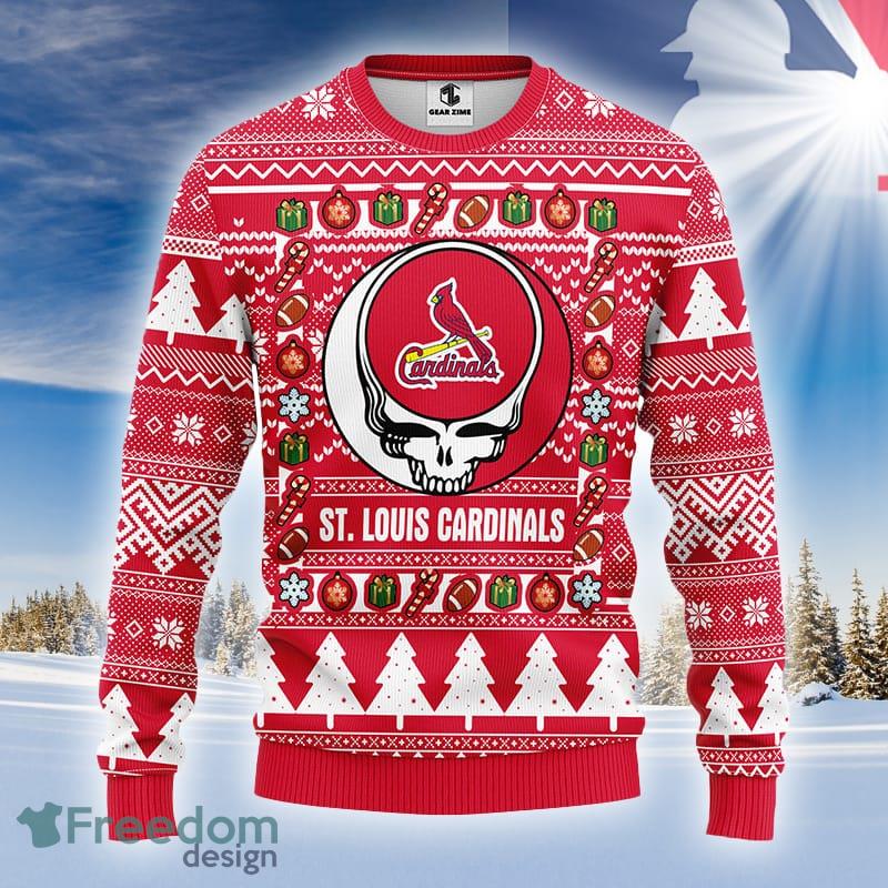 MLB Logo St. Louis Cardinals Grateful Dead Ugly Christmas Sweater For Men  And Women - Freedomdesign
