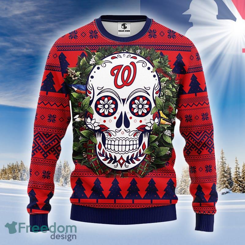 MLB Logo Washington Nationals Grateful Dead Ugly Christmas Sweater