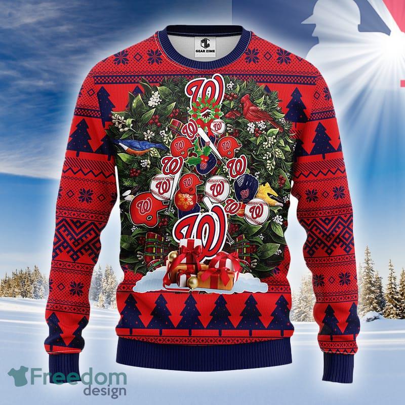 Washington Nationals Grateful Dead Ugly Christmas Fleece Sweater