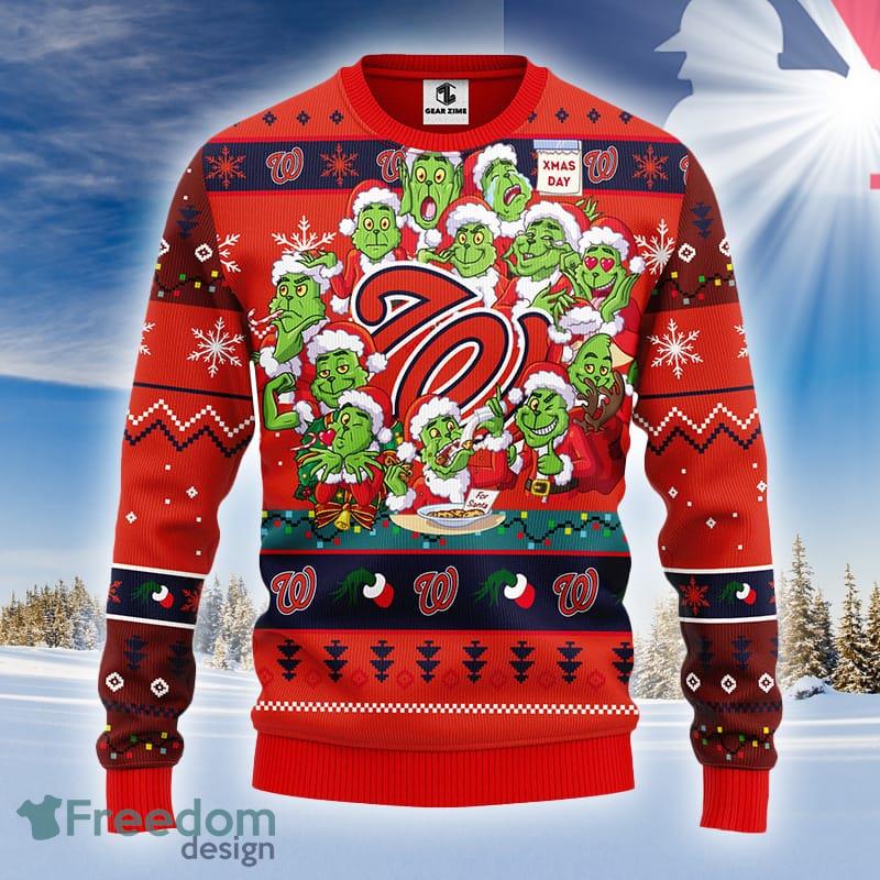 MLB Logo Washington Nationals Ugly Christmas Sweater For Men And Women - MLB Washington Nationals Ugly Christmas Sweater_1 MLB Logo Washington Nationals Ugly Christmas Sweater For Men And Women - MLB Washington Nationals Ugly Christmas Sweater_1