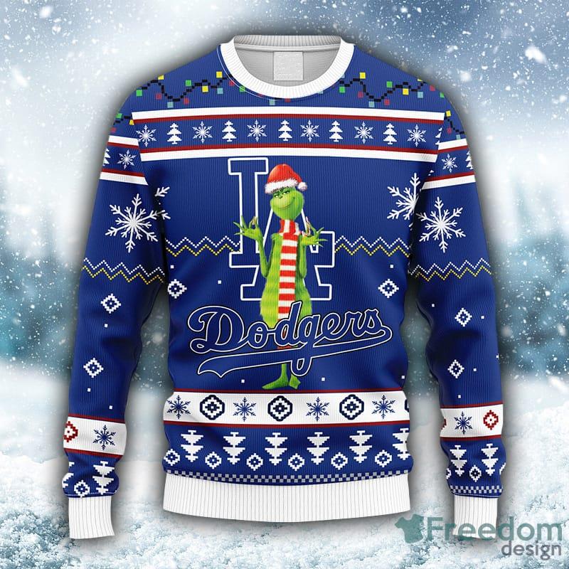 Christmas Gift Los Angeles Dodgers Dabbing Santa 3D Ugly Christmas