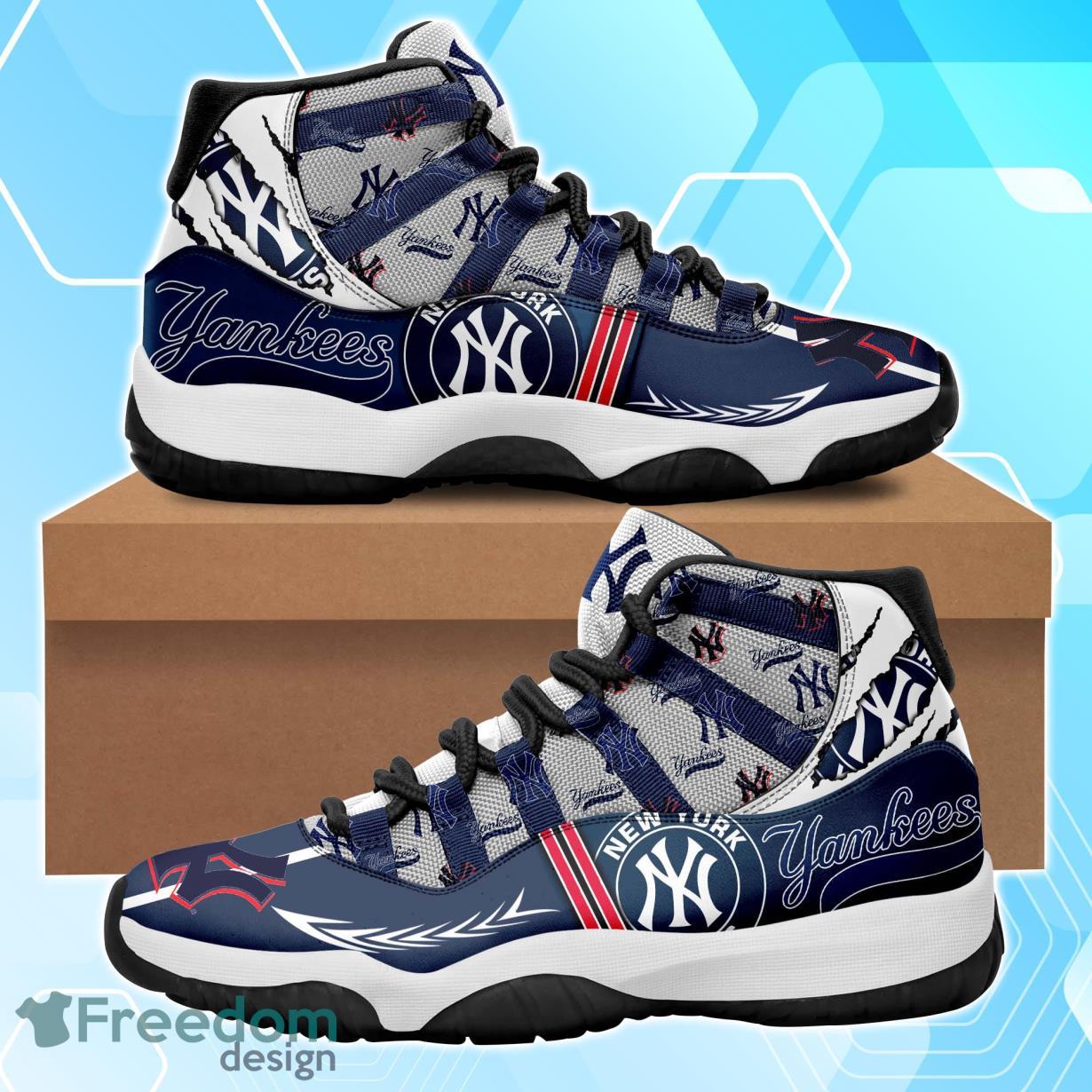 New York Yankees Two Color Shoes Sneakers Air Jordan 13 For Fans