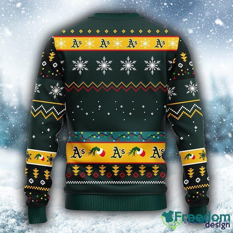 Oakland Athletics 12 Grinch Xmas Day Christmas Ugly Sweater - Shibtee  Clothing