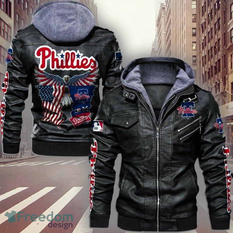 Philadelphia Phillies Fleece Leather Jacket