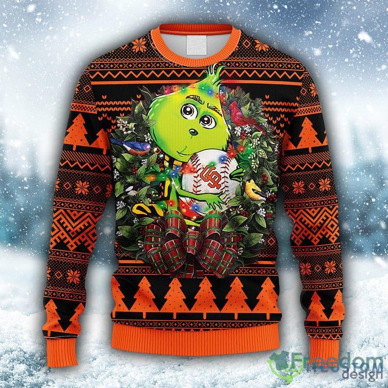 NFL Green Bay Packers Cute 12 Grinch Face Xmas Day Ugly Christmas Sweater  Sport Fans Men And Women Christmas Gift