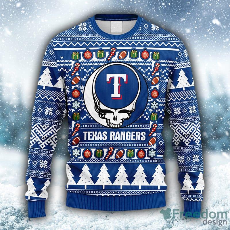 MLB Texas Rangers Grateful Dead Fleece 3D Sweater For Men And Women Gift  Ugly Christmas - Freedomdesign
