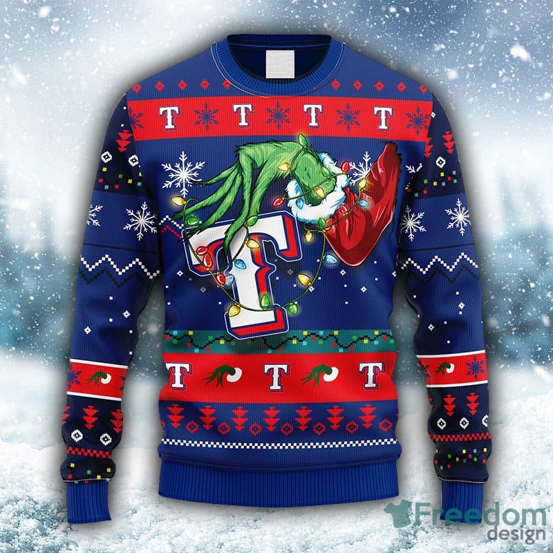 New York Rangers Grinch & Scooby-doo Christmas Ugly Sweater - Freedomdesign