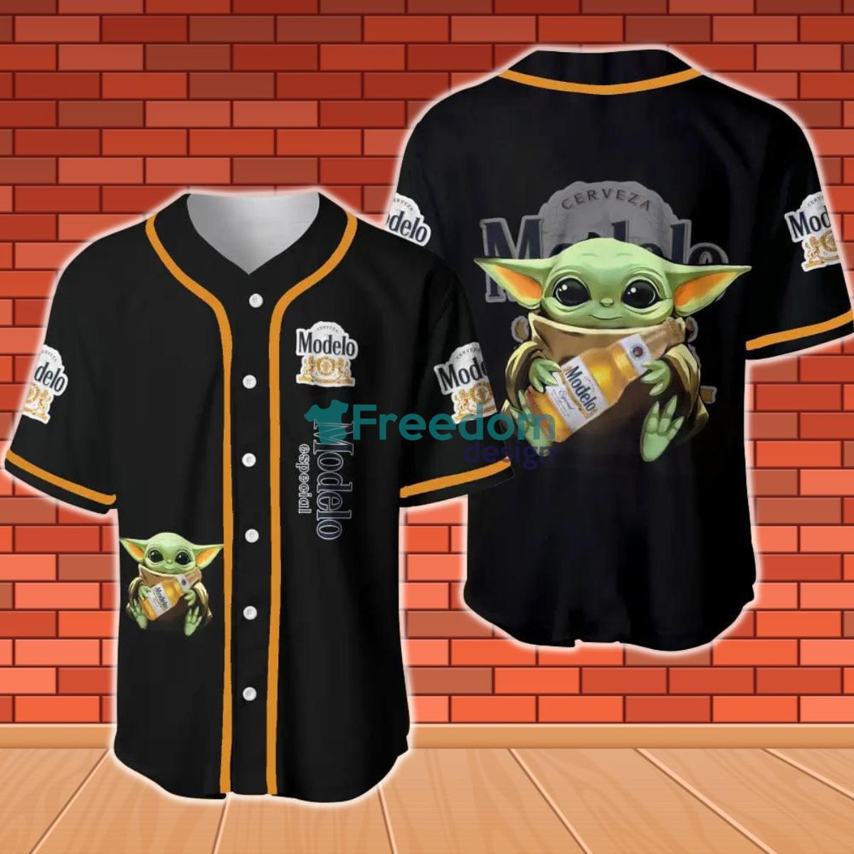 Modelo Baby Yoda Baseball Jersey Product Photo 1