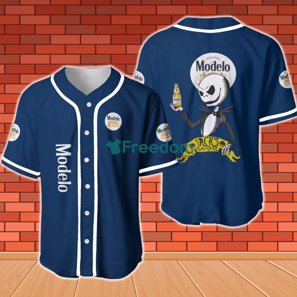 Modelo Halloween Jack Skellington Nightmare Baseball Jersey Product Photo 1