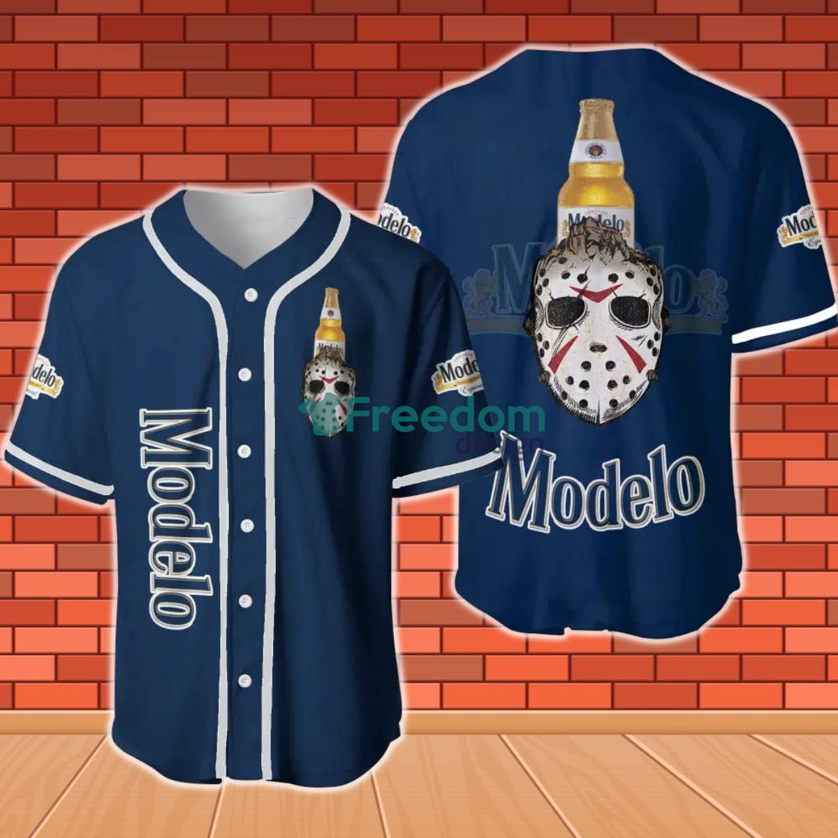 Modelo Horror Halloween Baseball Jersey Product Photo 1