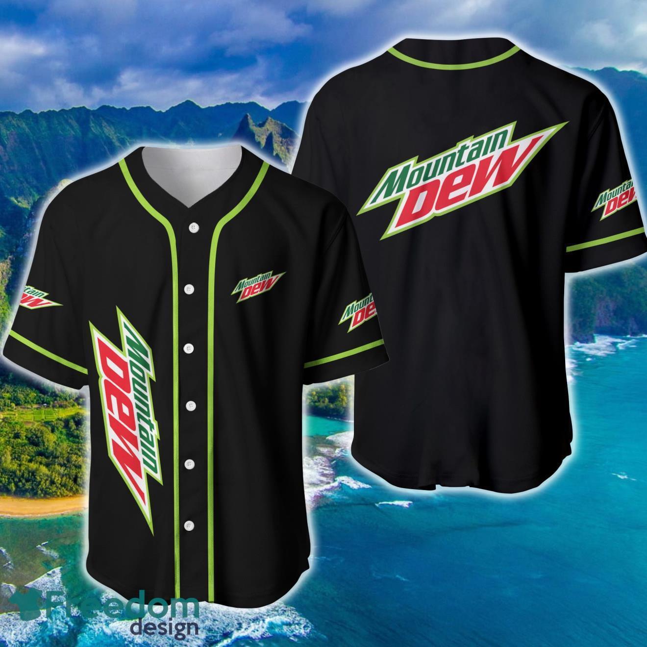 Mountain Dew 3D Baseball Jersey Shirt Product Photo 1