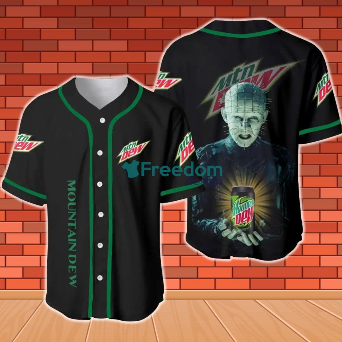 Mountain Dew Hellraiser Horror Baseball Jersey Product Photo 1