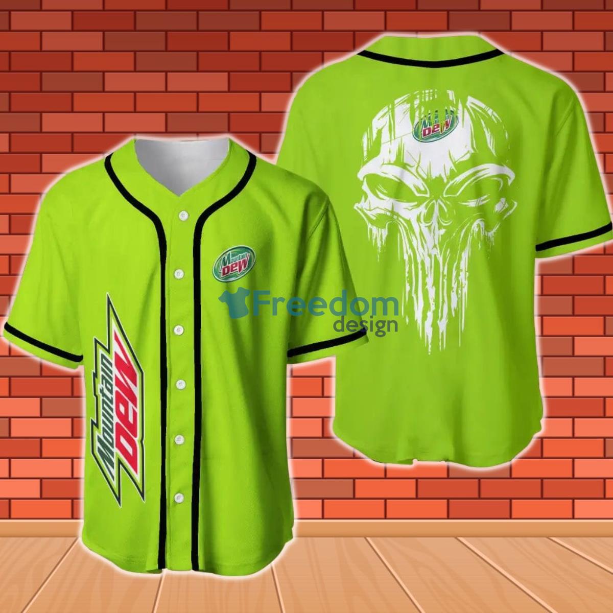 Mountain Dew Skull Baseball Jersey Product Photo 1