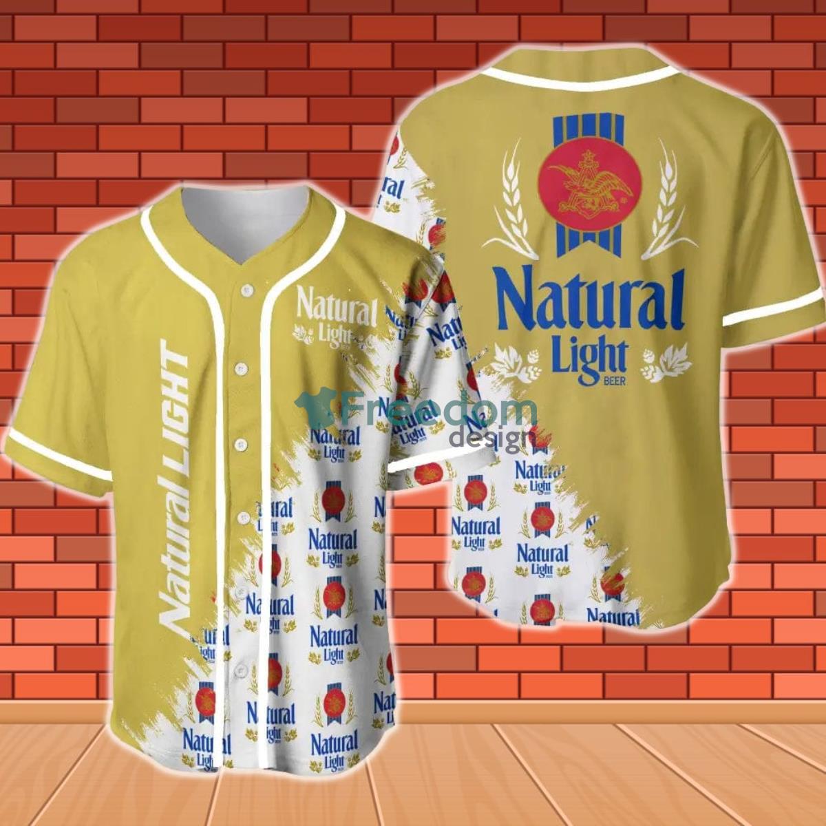 Natural Light Baseball Jersey Product Photo 1