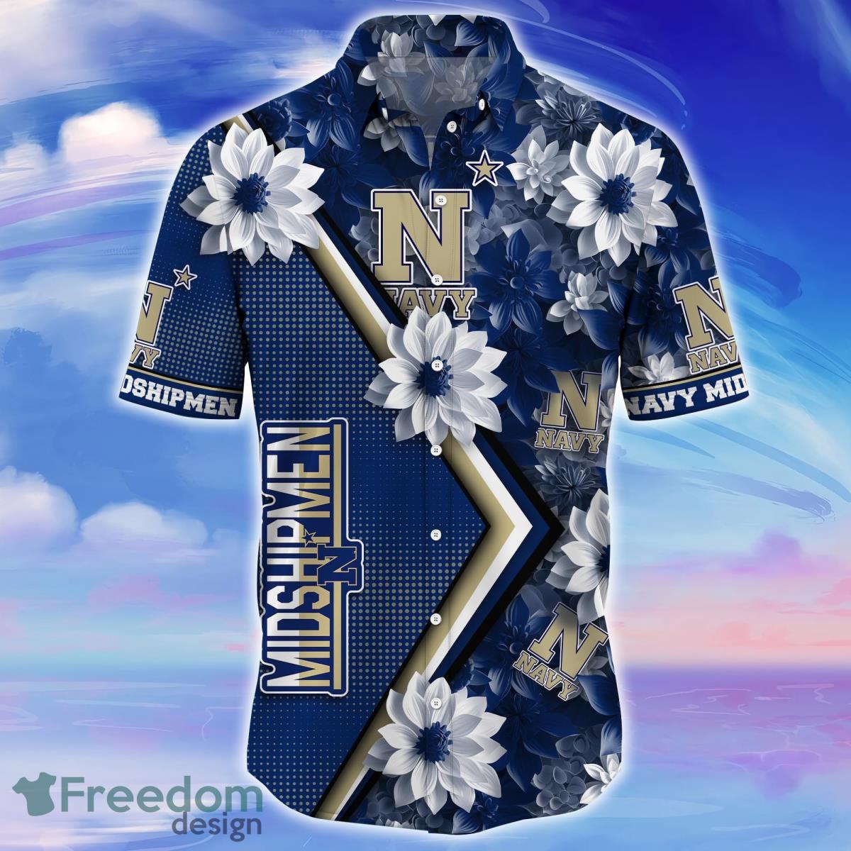 Navy Midshipmen Trending Hawaiian Shirt Gift For Fans Product Photo 2