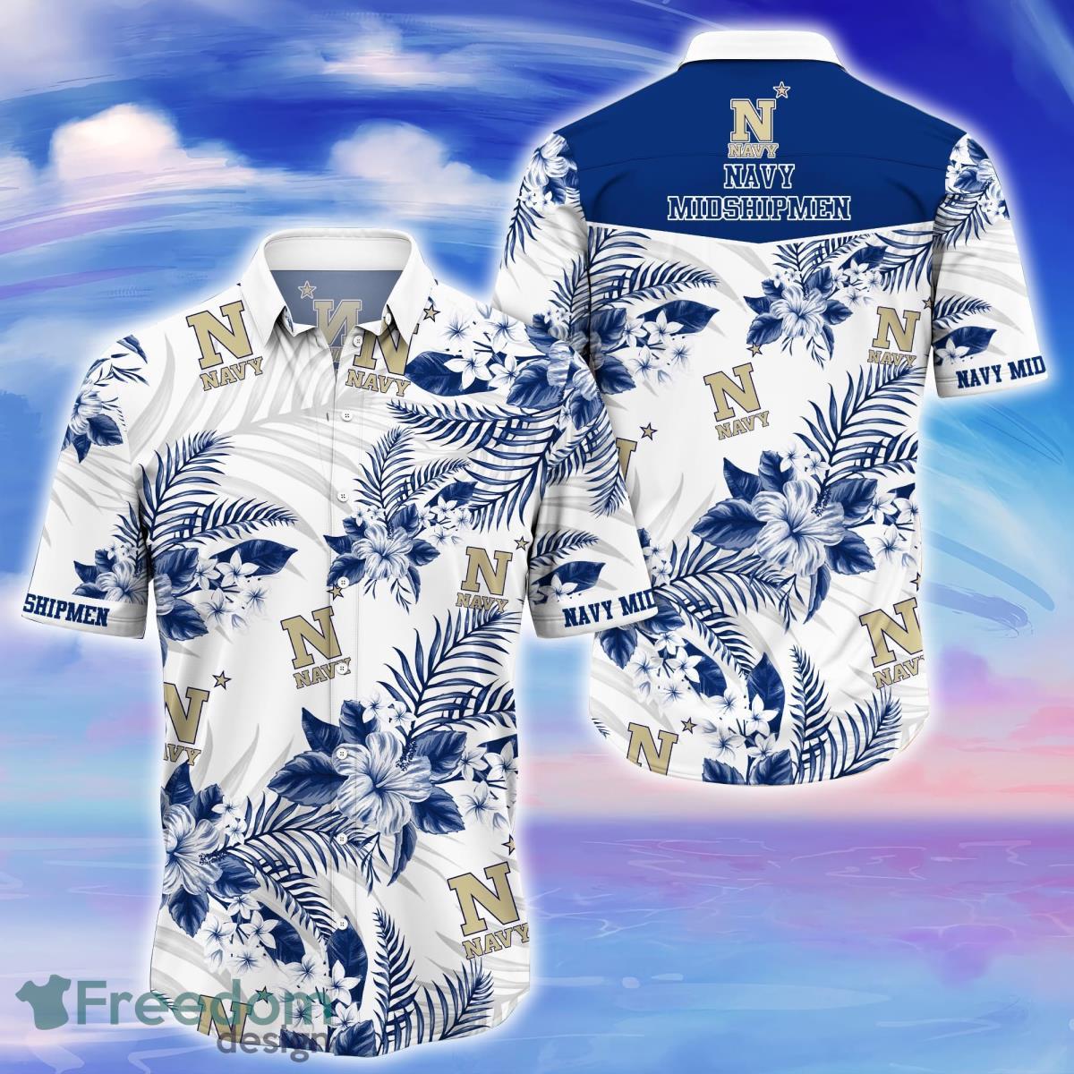 Navy Midshipmen Trending Hawaiian Shirt Gift For Real Fans Product Photo 1