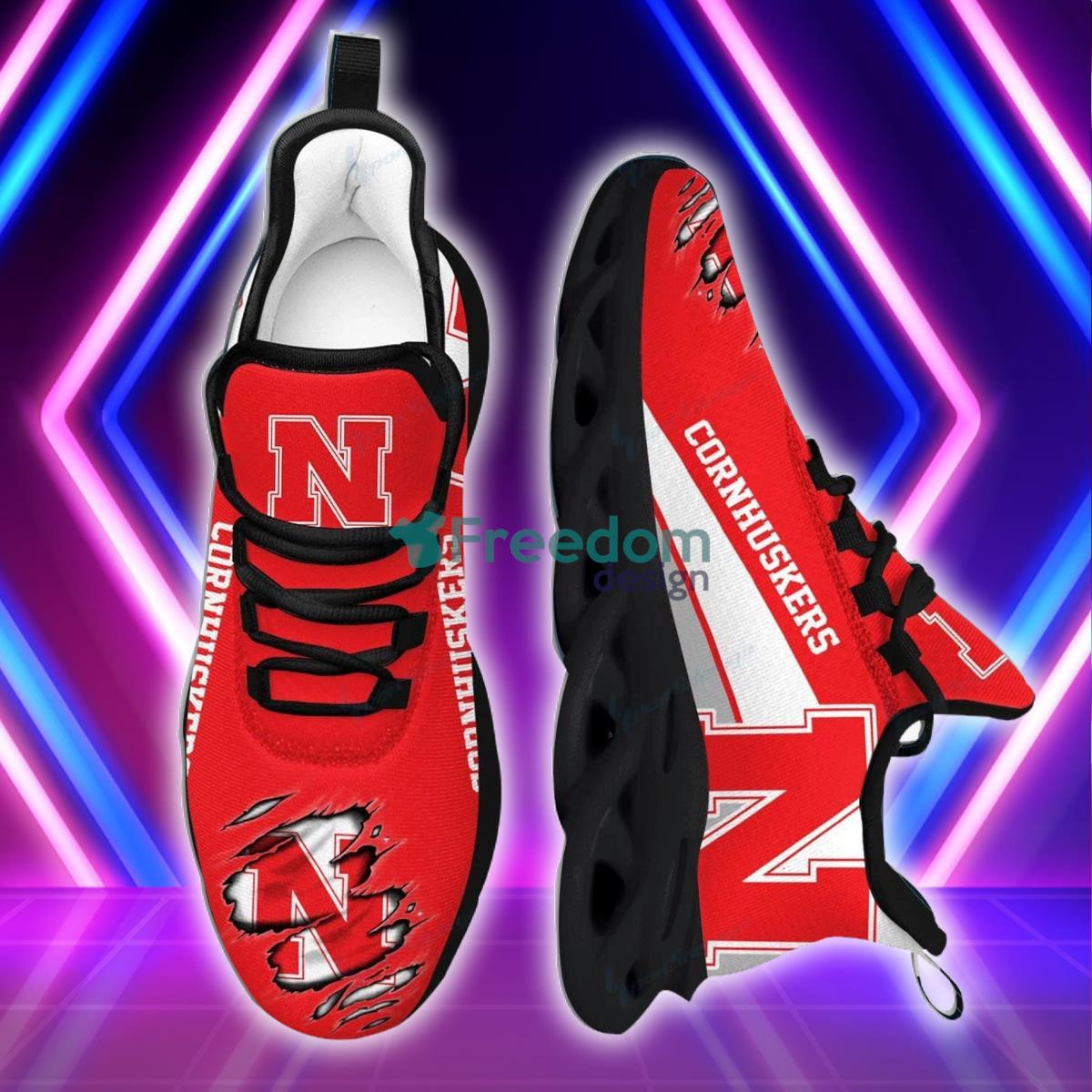 Nebraska Cornhuskers Team Max Soul Shoes Running Sneakers Product Photo 2