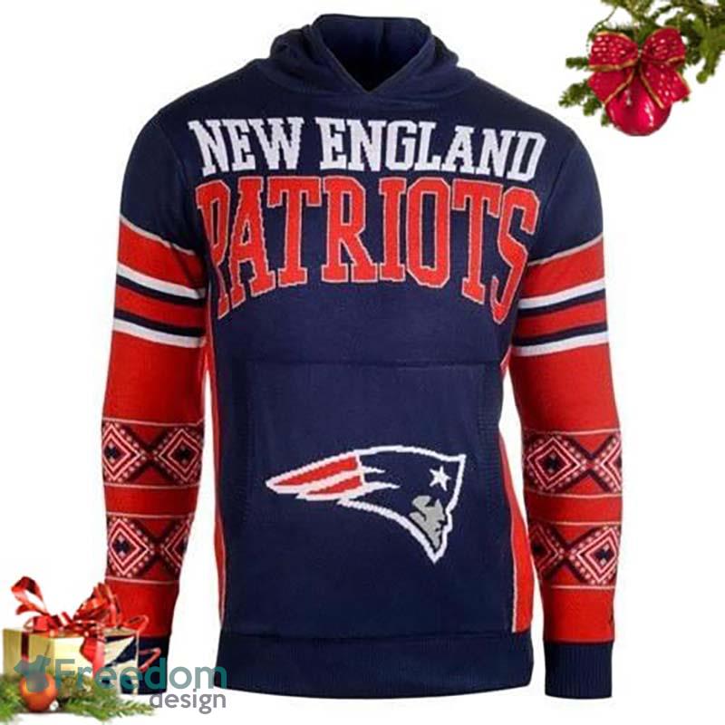 NEW ENGLAND PATRIOTS Ugly Christmas Sweater NFL Football Mens SIZE LARGE