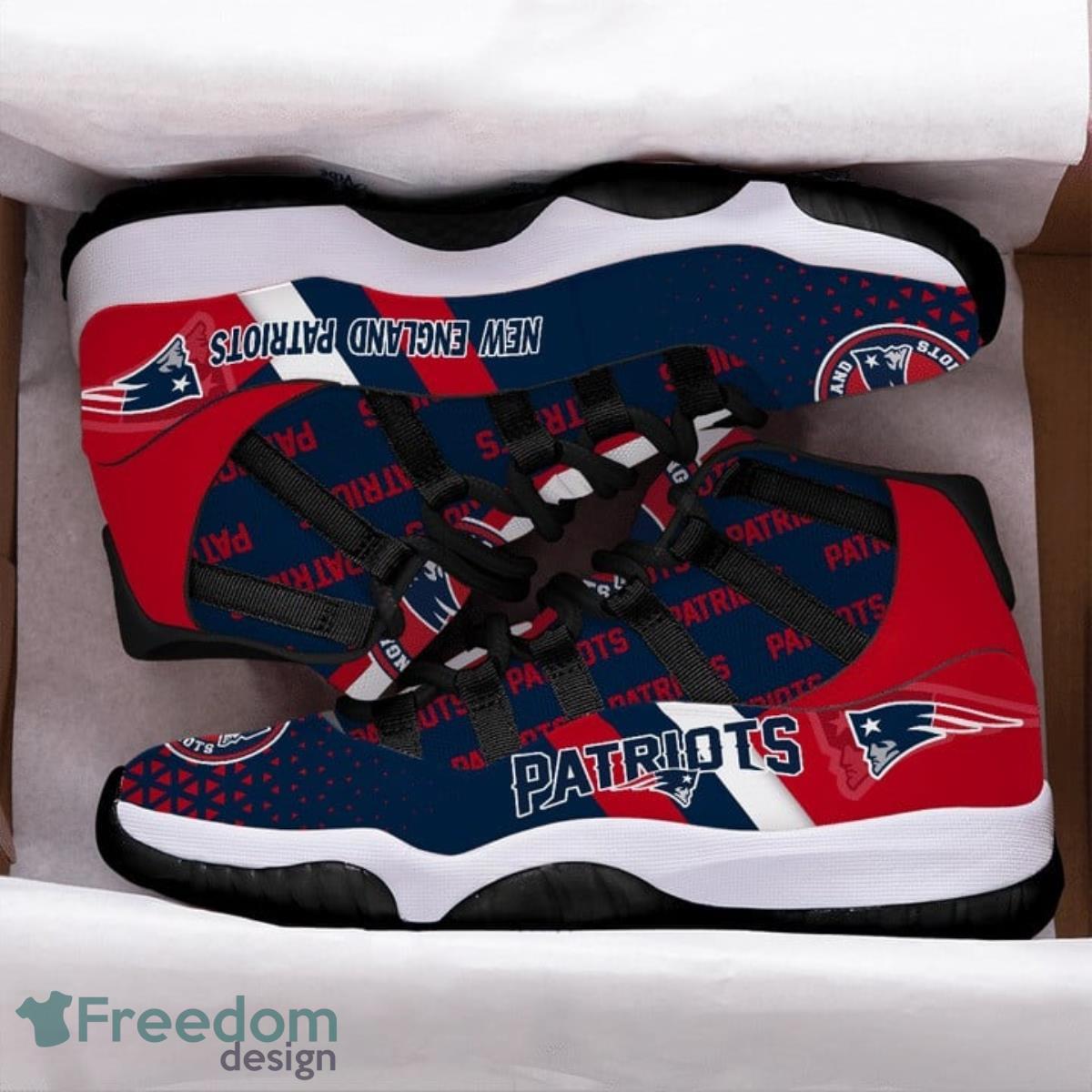 New England Patriots Football Team Air Jordan 11 Best Sneakers For Men Women Fans Product Photo 1