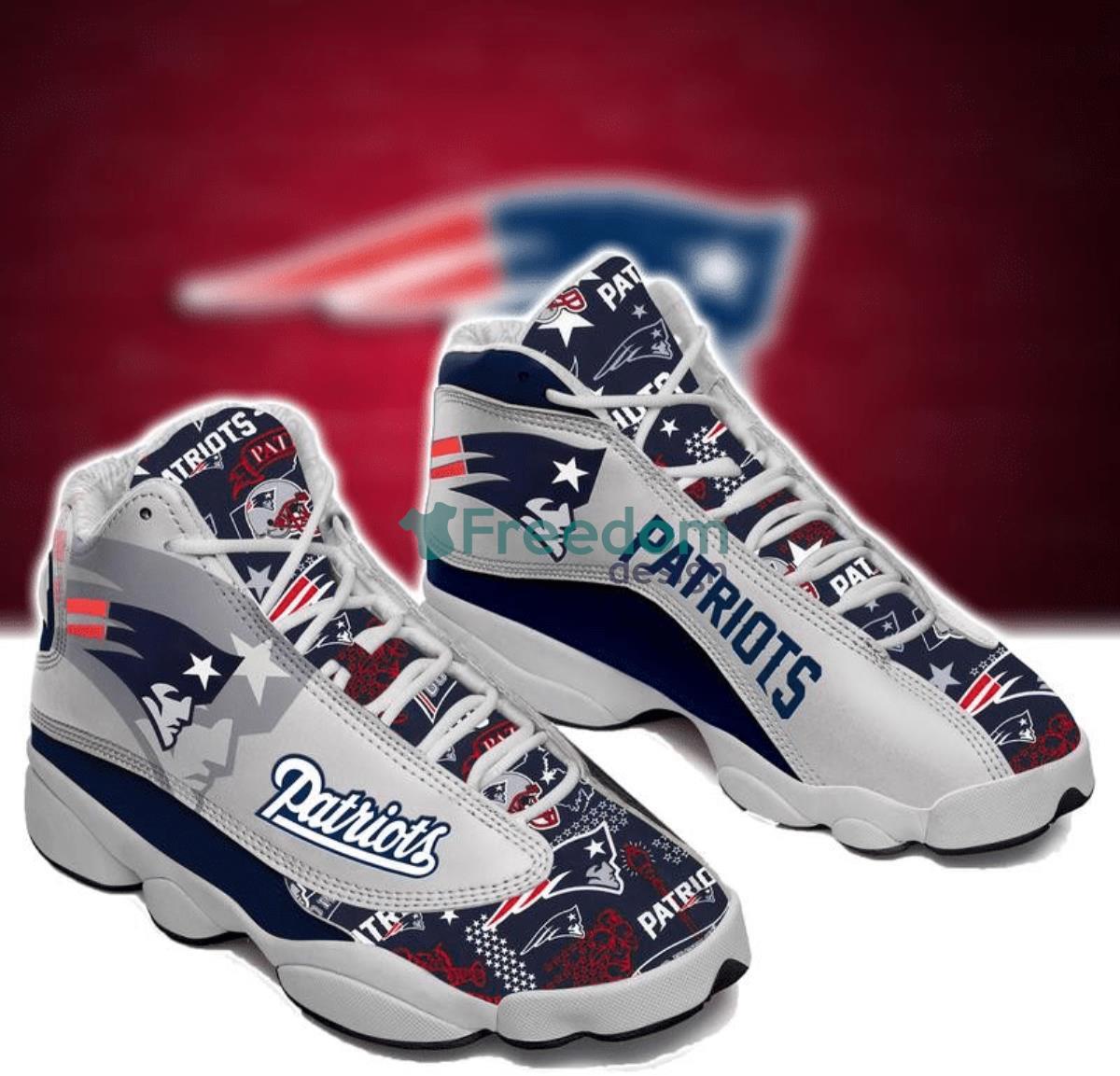 New England Patriots Football Team Air Jordan 13 Shoes For Best Fans Product Photo 1