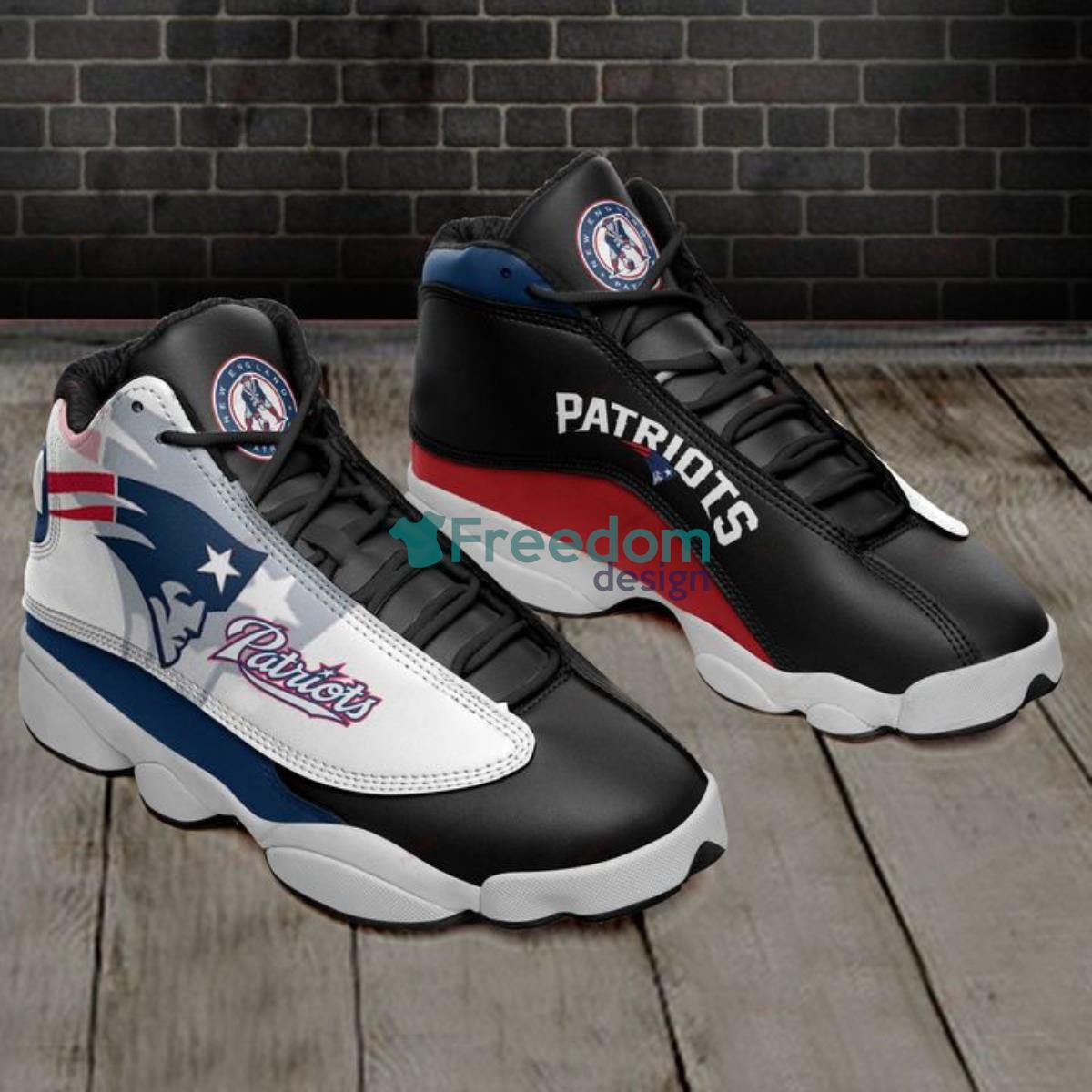 New England Patriots Football Team Air Jordan 13 Shoes For Fans Product Photo 1